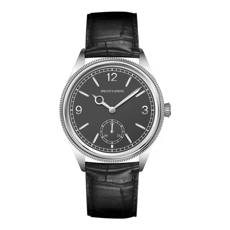 Specht & Söhne Invictus 1986 Black — Relógio Vintage Masculino Mostrador Preto