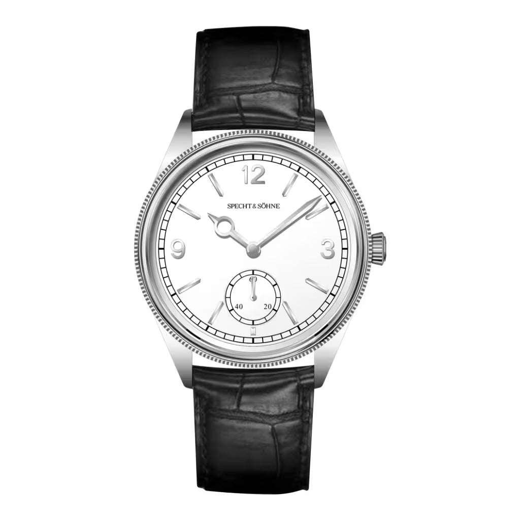 Specht & Söhne Invictus 1986 White — Relógio Retrô Mostrador Branco